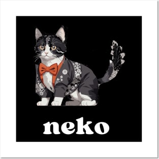 Japanese Neko Cat Posters and Art